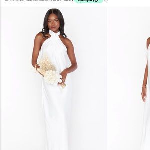 Show me your Mumu jasmine halter maxi dress